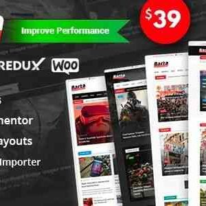 Barta Theme GPL v2.0.5 – News & Magazine WordPress Theme