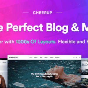 CheerUp Theme GPL v8.1.0 – WordPress Blog / Magazine Theme
