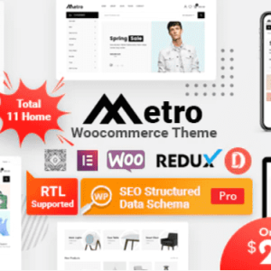 Metro Theme GPL v2.13 – Minimal WooCommerce WordPress Websites | Testing Purpose
