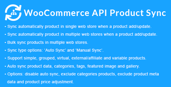 WooCommerce API Product Sync with Multiple WooCommerce Stores (Shops) v3.2.0