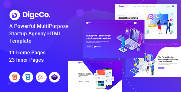 Digeco Theme GPL v2.2.1 – Startup Agency WordPress Websites