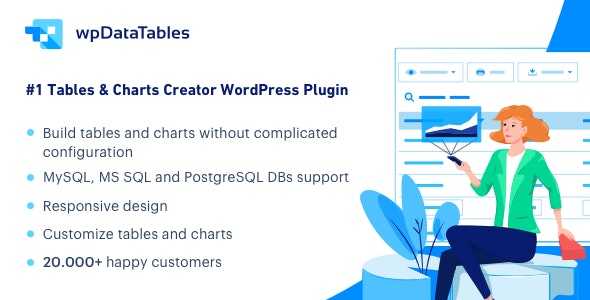 wpDataTables GPL v7.5.2.2 – Tables and Charts Manager for WordPress