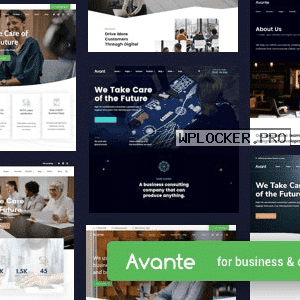 Avante Theme GPL v3.0 – Business Consulting WordPress Theme