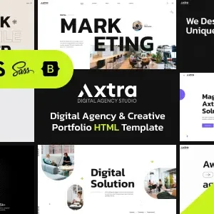 Axtra Theme GPL v3.0.8 – Digital Agency Creative Portfolio Theme