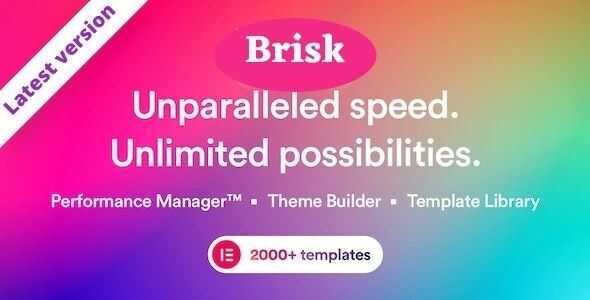 Brisk Theme GPL v6.3.4 – Multi-Purpose Elementor WordPress Websites ...