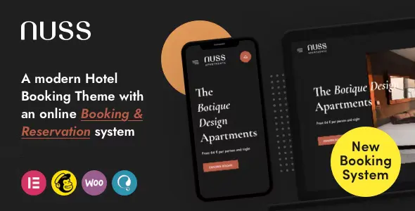 Nuss Theme GPL v1.3.6 – Hotel Booking WordPress