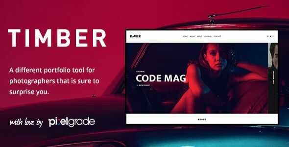 Timber Theme GPL v1.9.3 – An Unusual Photography WordPress Theme