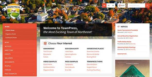 TownPress Theme GPL v3.8.14 – Municipality & Town Government WordPress Theme