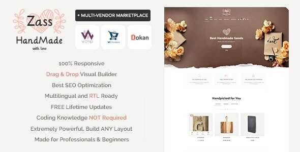 Zass Theme GPL v3.9.9.10 – WooCommerce Theme for Handmade Artists & Artisans