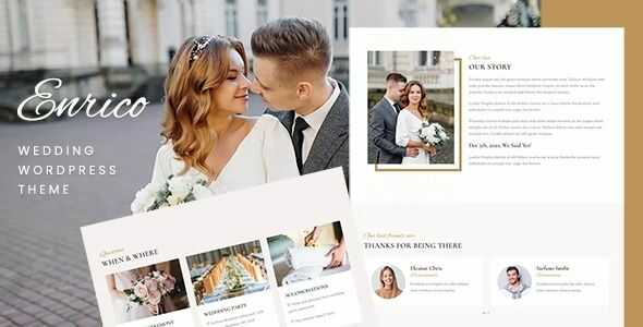 Enrico Theme GPL v1.0 – Wedding WordPress Theme