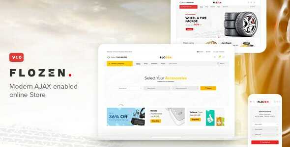 Flozen Theme GPL v1.5.4 – WooCommerce AJAX WordPress RTL Websites