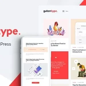 Gutentype Theme GPL v2.1.12 – 100% Gutenberg WordPress Theme for Modern Blog + Elementor