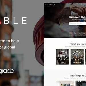 LISTABLE Theme GPL v1.15.6 – A Friendly Directory WordPress Theme