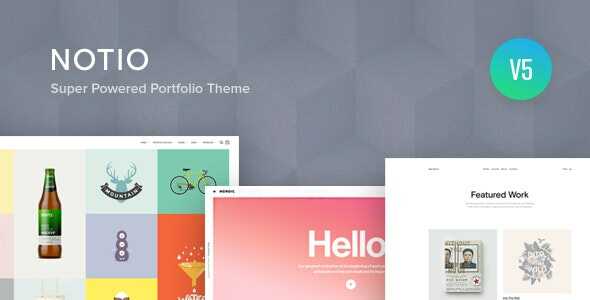 Notio Theme GPL v5.6.2 – Creative Portfolio WordPress Websites