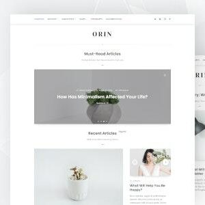 Orin Theme GPL v1.1.2 – Minimal Blog For WordPress Theme