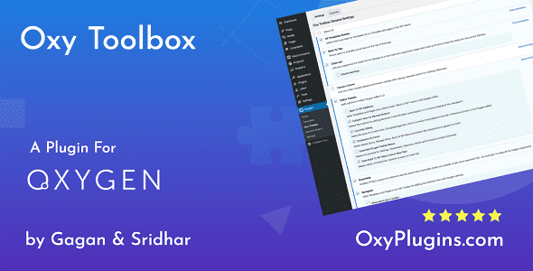 Oxy Toolbox GPL v1.6.2 – Oxygen Builder Plugin