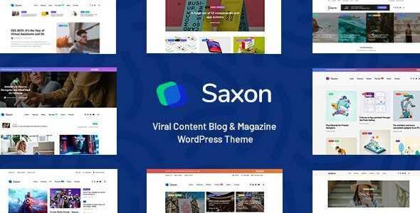 Saxon Theme GPL v1.9.3 – Viral Content Blog & Magazine Marketing WordPress Theme
