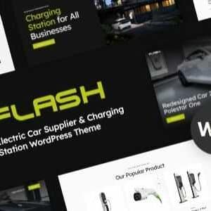 The Flash Theme GPL v1.25.0 – Electric Car Supplier & Charging Station WordPress Theme