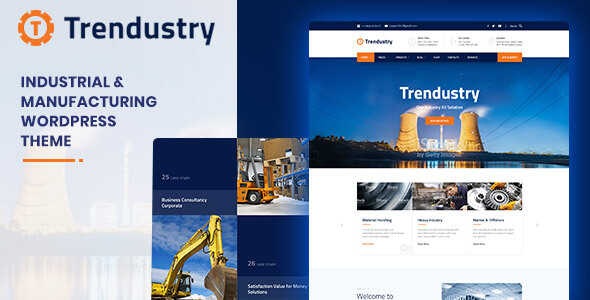 Trendustry Theme GPL v1.1.3 – Industrial & Manufacturing WordPress Websites