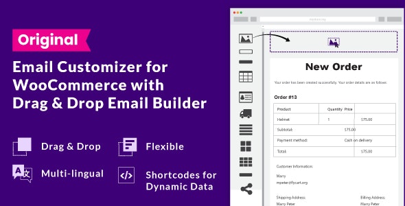 WooCommerce Email Customizer GPL v1.4.0 Latest Version