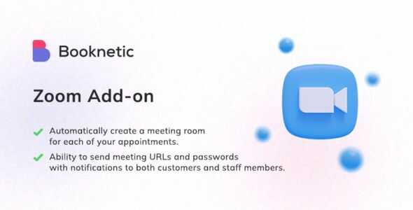 Zoom integration for Booknetic GPL v1.1.2