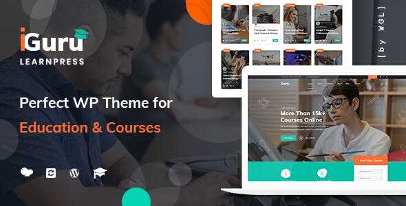 iGuru Theme GPL v1.3.4 – Education & Courses WordPress Websites - Vprozone