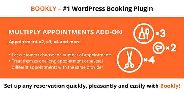 Bookly Multiply Appointments Addon GPL v2.9