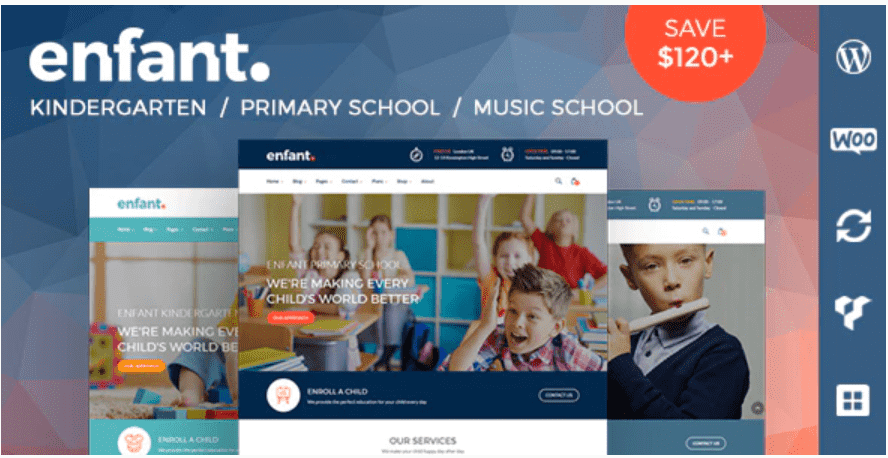 Enfant Theme GPL v1.3.4 – School and Kindergarten WordPress Theme