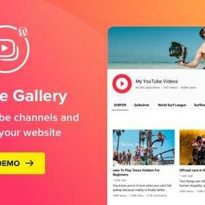 YouTube Plugin GPL v3.5.0 – WordPress YouTube Gallery Plugin