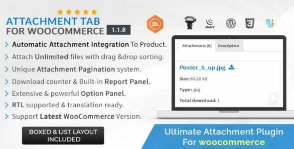 Attachment Tab For Woocommerce GPL v1.3.7