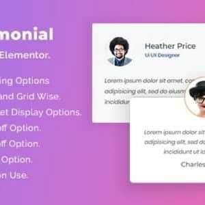 HT Testimonial For Elementor GPL v1.0.5