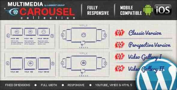 Multimedia Responsive Carousel GPL v2.4 – WordPress Plugin - Vprozone