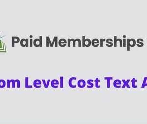 Paid Memberships Pro Custom Level Cost Text Addon GPL v0.4.2