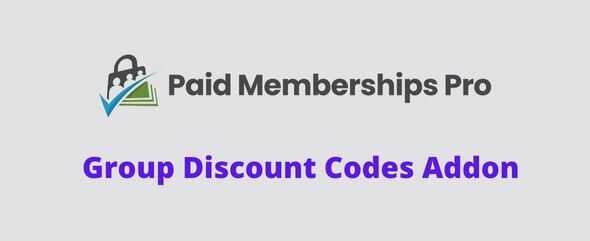 Paid Memberships Pro Group Discount Codes Addon GPL v0.5.1