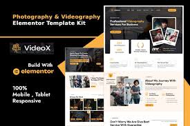 Videox Photography & Videography Services Elementor Template Kit GPL v1.0