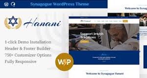 Hanani Theme GPL v1.2.12 – Jewish Community & Synagogue WordPress Theme