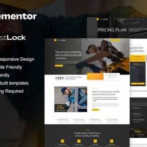 TrustLock Locksmith & Key Maker Service Elementor Pro Template Kit GPL v1.0