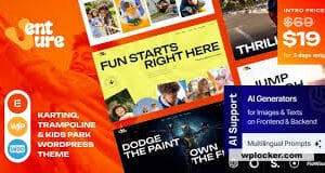 Venture Theme GPL v1.8.0 – Karting, Theme Park & Carousel WordPress Theme