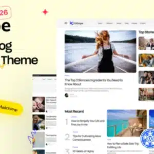 Kalliope Theme GPL v2.9 – Modern Blog WordPress Theme