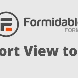 Formidable Export View to CSV GPL v1.12