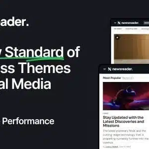 Newsreader Theme GPL v1.1.4 – Revolutionary WordPress Theme for Digital Media