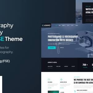 Aeropict Theme GPL v1.0.3 – Drone Aerial Photography & Videography FSE WordPress Theme