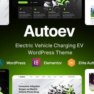 Autoev Theme With License – Electric Vehicle Charging WordPress Theme