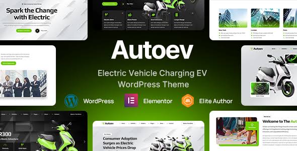 Autoev Theme With License – Electric Vehicle Charging WordPress Theme