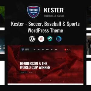 Kester Theme GPL v1.2.4 – Soccer Club & Sports News WordPress Theme