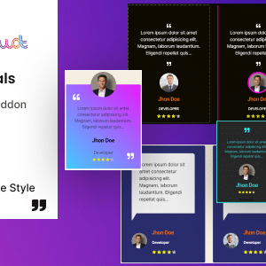 BWD Testimonials addons for elementor GPL v2.8