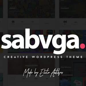 Sabvga Theme GPL v1.5 – Modern & Creative Portfolio Theme