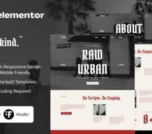 Yackind Template Kit GPL v1.0 – Street Photography Portfolio Elementor Template Kit