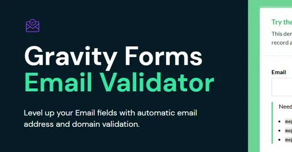 Gravity Perks GP Email Validator GPL v1.0.12 | Gravity Forms