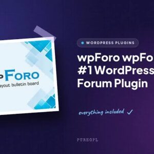 wpForo Activated Core GPL v3.2.2 – #1 WordPress Forum Base Plugin